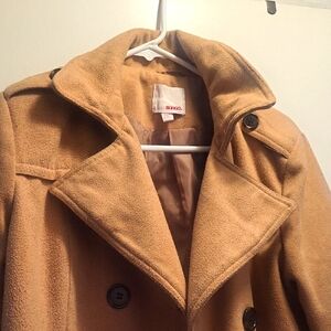 Bongo Women's Tan Peacoat
